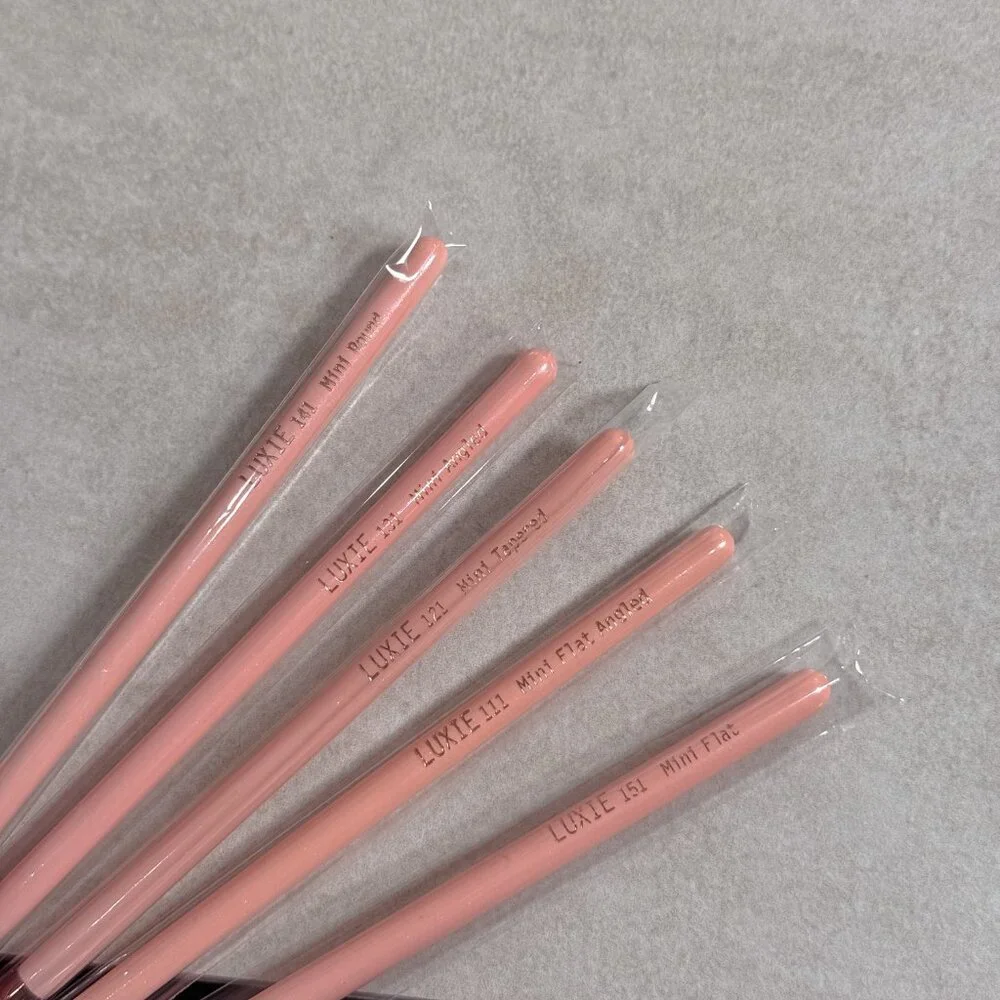 Luxie Premium Synthetic Eye Brush Set Mini Travel Brushes New